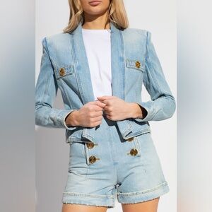 NW/OT BALMAIN
DENIM JACKET 
SIZE: 40